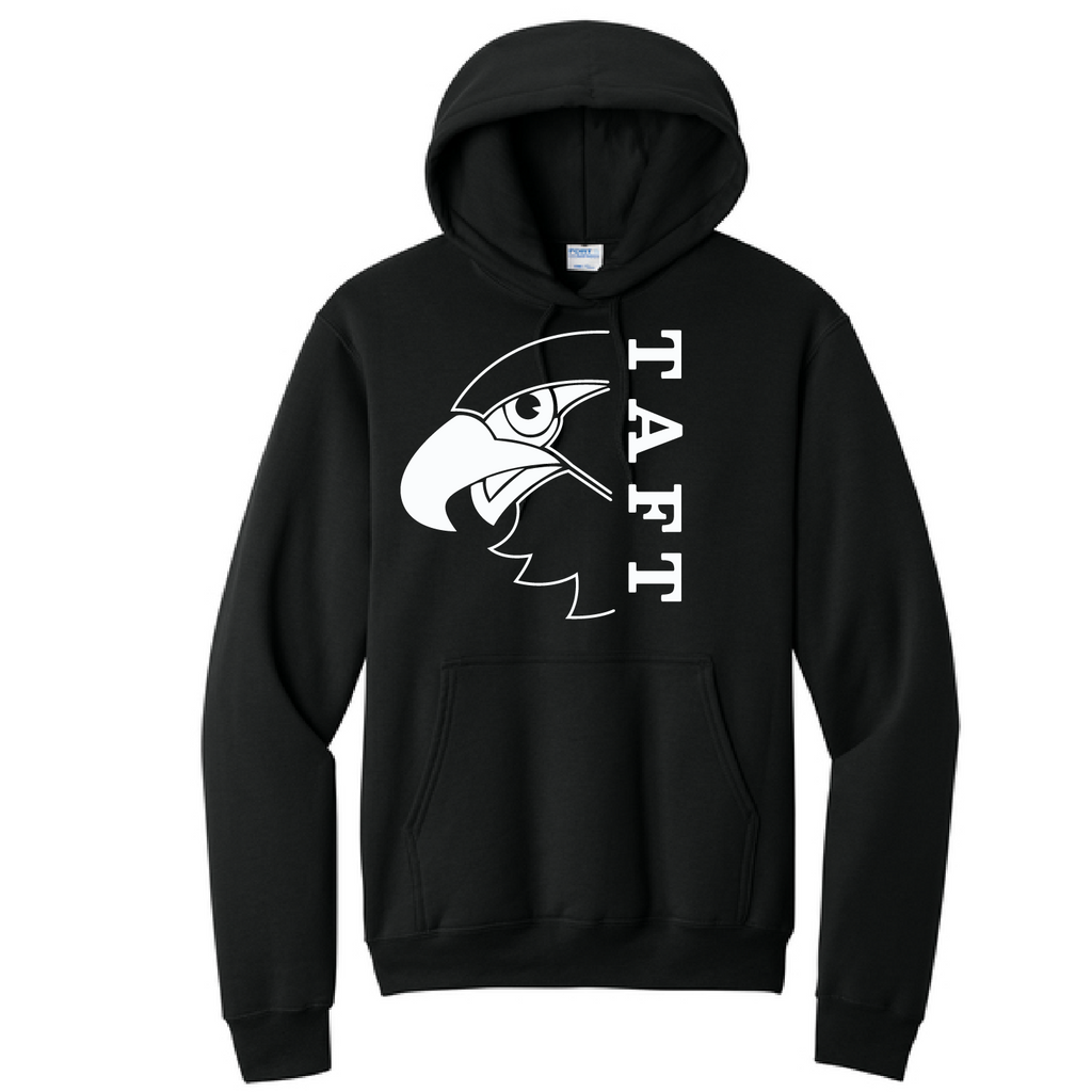 Adult Hoodie with White Print
