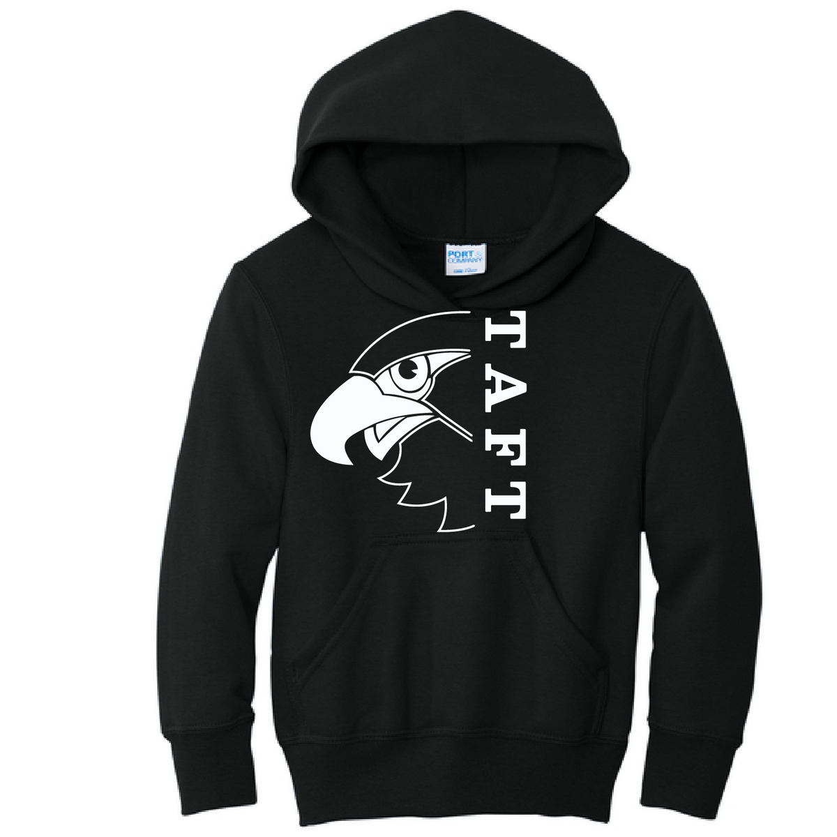 Youth Hoodie with White Print