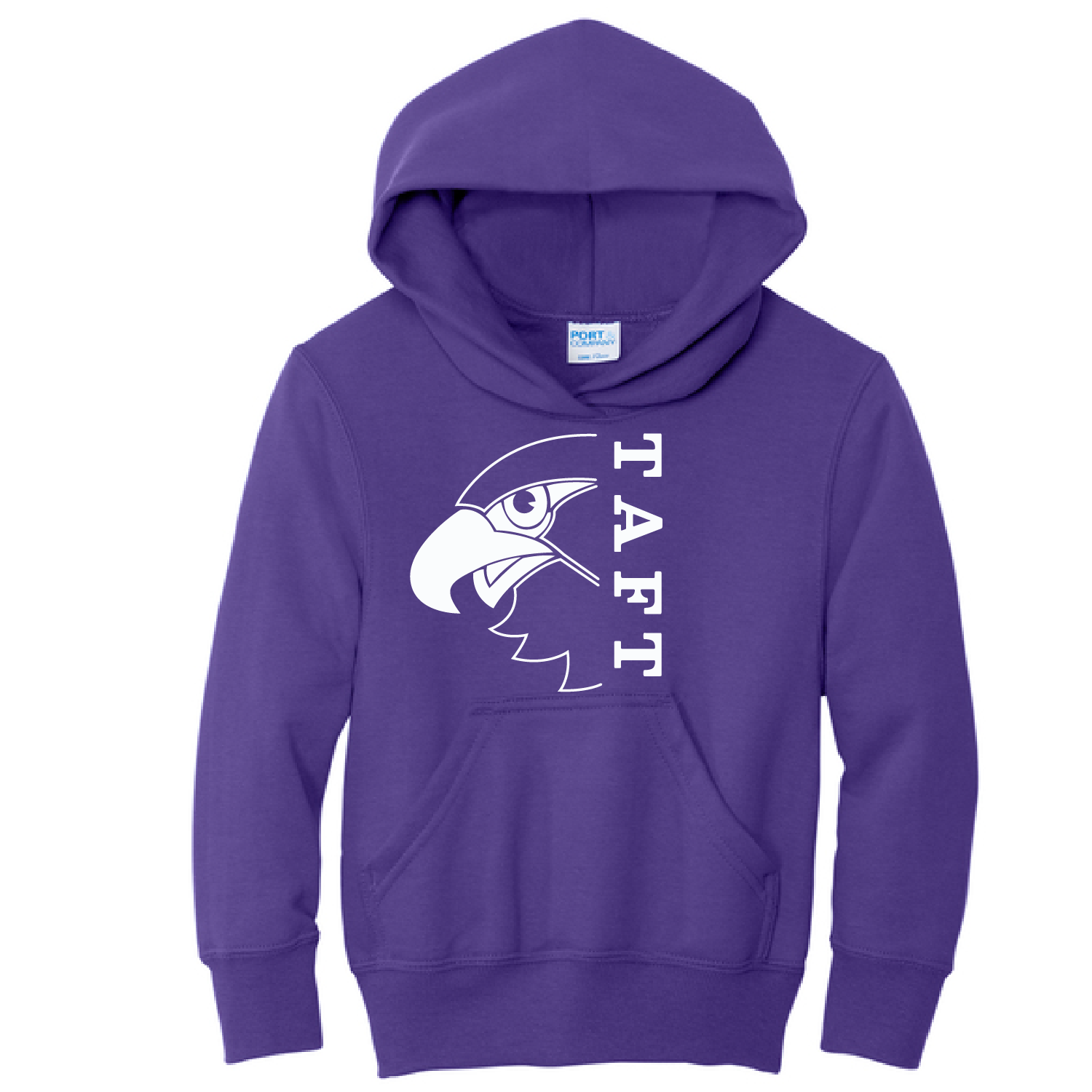 Youth Hoodie with White Print