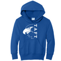 Youth Hoodie with White Print